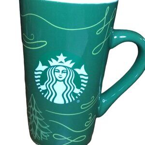 2020 Starbucks Christmas Gift Set Mug Mermaid Logo 16 Fl. Oz. Ceramic Coffee Mug